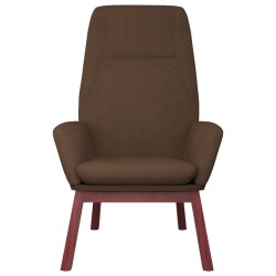 Chaise de relaxation Marron Tissu 