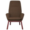 Chaise de relaxation Marron Tissu 