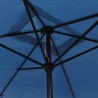 Parasol d'extérieur avec poteau en métal 300x200 cm Azuré 