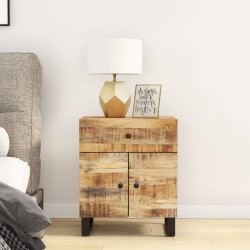Table de chevet 50x33x60 cm Bois de manguier et d'ingénierie 