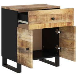 Table de chevet 50x33x60 cm Bois de manguier et d'ingénierie 