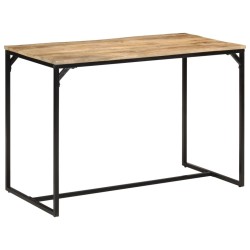 Table à manger 110x55x75 cm bois de manguier massif brut 