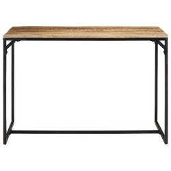 Table à manger 110x55x75 cm bois de manguier massif brut 