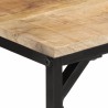 Table à manger 110x55x75 cm bois de manguier massif brut 