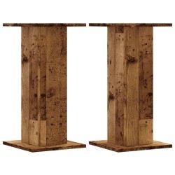 Supports de haut-parleurs 2 pcs vieux bois bois d'ingénierie 