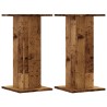Supports de haut-parleurs 2 pcs vieux bois bois d'ingénierie 