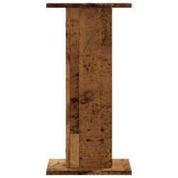 Supports pour plantes 2 pcs vieux bois bois d'ingénierie 