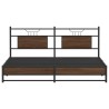 Cadre de lit sans matelas chêne marron 160x200 cm 