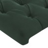 Tête de lit avec oreilles Vert foncé 183x23x78/88 cm Velours 