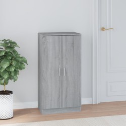 Armoire à chaussures Sonoma gris 55x35x108 cm Bois d'ingénierie 