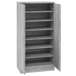 Armoire à chaussures Sonoma gris 55x35x108 cm Bois d'ingénierie 