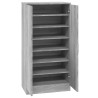 Armoire à chaussures Sonoma gris 55x35x108 cm Bois d'ingénierie 