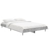 Cadre de lit sans matelas gris béton 120x190 cm 