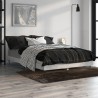 Cadre de lit sans matelas gris béton 120x190 cm 