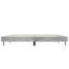Cadre de lit sans matelas gris béton 120x190 cm 