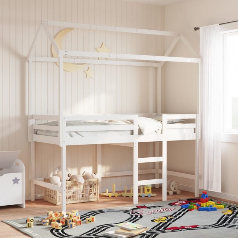 Toit de lit pour enfants 217x95,5x159 cm bois de pin massif Toit de lit pour enfants 217x95,5x159 cm bois de pin massif