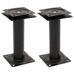Piédestaux de siège de bateau 2 pcs siège pivotant à 360° acier 