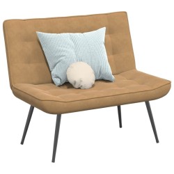 Banc marron 110x74x84 cm velours 