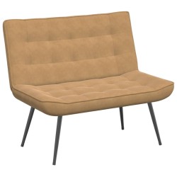 Banc marron 110x74x84 cm velours 