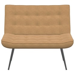 Banc marron 110x74x84 cm velours 