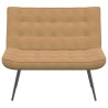 Banc marron 110x74x84 cm velours 