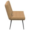Banc marron 110x74x84 cm velours 