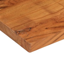 Dessus de table 120x60x3,8cm rectangulaire bois massif d'acacia 