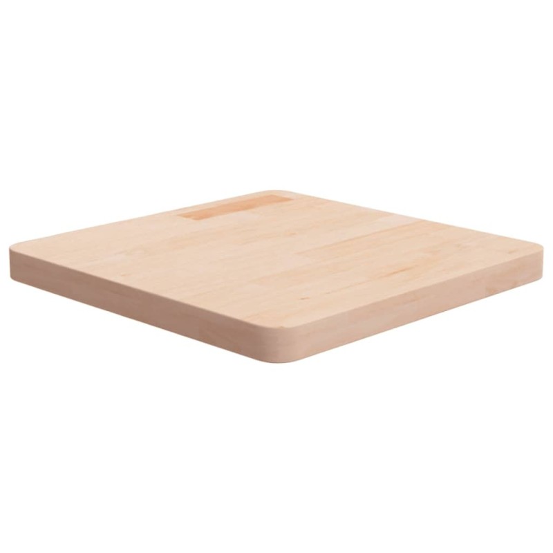 Dessus de table carré 50x50x4 cm Bois chêne massif non traité 