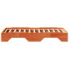 Cadre de lit sans matelas empilable cire marron 80x200 cm 