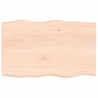 Dessus de table bois massif non traité bordure assortie 