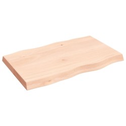 Dessus de table bois massif non traité bordure assortie 