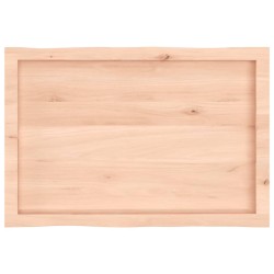 Dessus de table bois massif non traité bordure assortie 