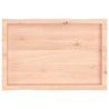 Dessus de table bois massif non traité bordure assortie 