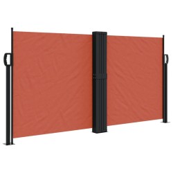 Auvent latéral rétractable terre cuite 120x600 cm 