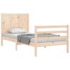 Cadre de lit sans matelas bois massif 