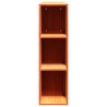 Tête de lit avec rangement cire marron 120cm bois massif de pin 