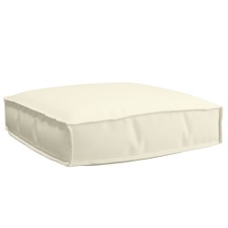Ensemble de coussins en palette de 2 pièces crème en tissu Oxford 