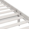 Cadre de lit sans matelas blanc bois massif 200x200 cm 