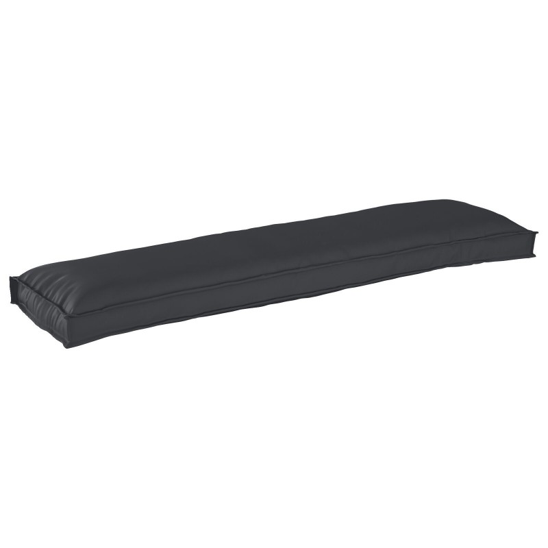 Coussins de palette pour banc 2 pcs Noir 150x40x8 cm Tissu Oxford 