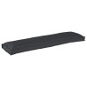 Coussins de palette pour banc 2 pcs Noir 150x40x8 cm Tissu Oxford 