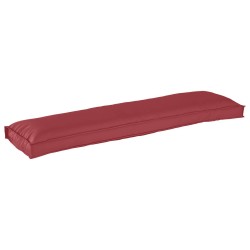 Coussins de palette pour banc 2 pcs Rouge vin 150x40x8 cm Tissu Oxford 