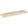 Coussins de palette pour banc 2 pièces Beige 150x40x8 cm en tissu Oxford 