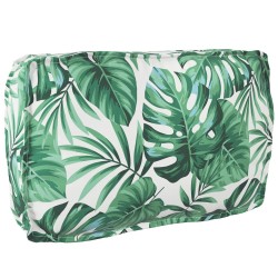 Ensemble de coussins pour palette en 3 pièces avec motif de feuilles en tissu Oxford 