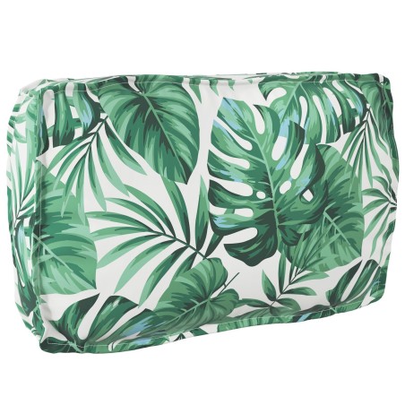 Ensemble de coussins pour palette en 3 pièces avec motif de feuilles en tissu Oxford 