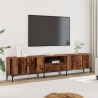 Meuble TV avec tiroir vieux bois 200x25x44 cm bois d'ingénierie 