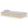 Cadre de lit sans matelas bois massif 