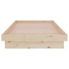 Cadre de lit sans matelas bois massif 