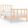 Cadre de lit sans matelas 100x200 cm bois massif de pin 
