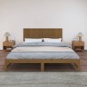 Tête de lit murale Marron miel 185x3x60 cm Bois massif de pin 
