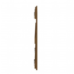 Tête de lit murale Marron miel 185x3x60 cm Bois massif de pin 